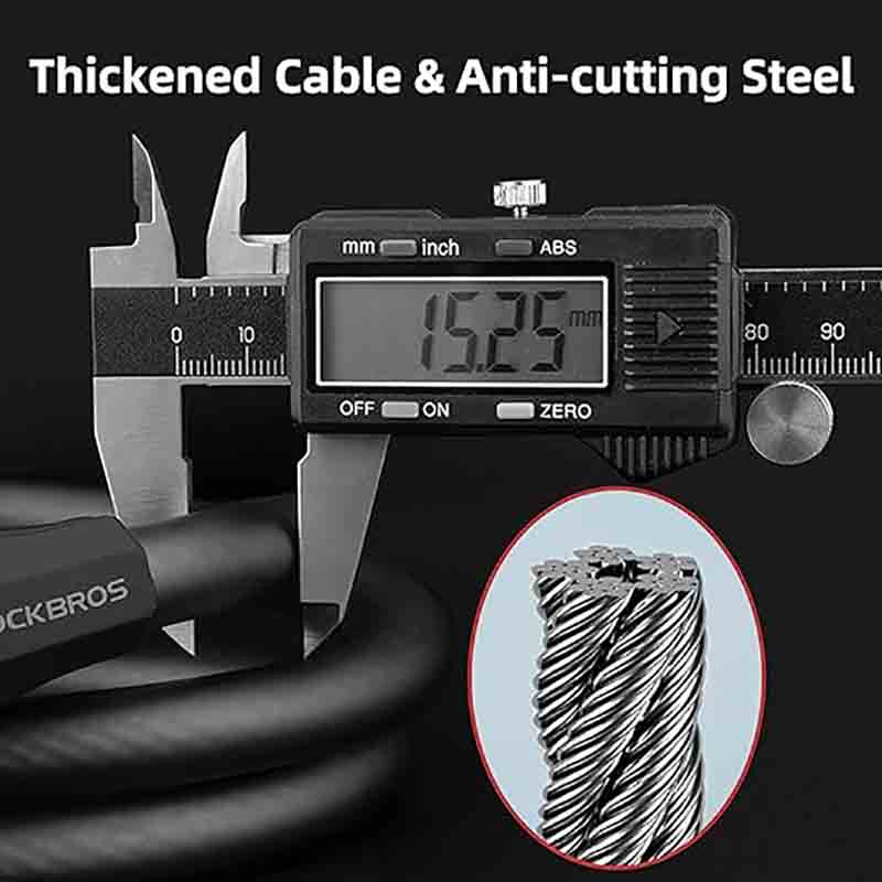 5 Digit Combination Bike Lock Specialized Bike Lock Cable 47 Inch Bike Wheel Lock - Bike Lock - 3