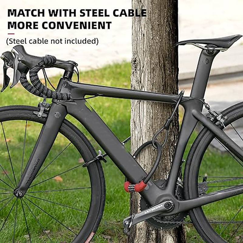 Дигитална лесна брава за велосипед со кабел, Комбинирана преносна брава за велосипед