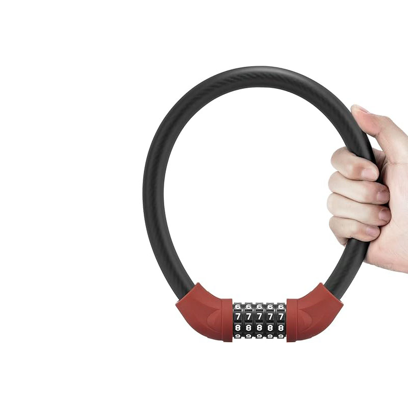 5 Digit Lightweight Cable Bike Lock Combination Portable Lock for Bike
