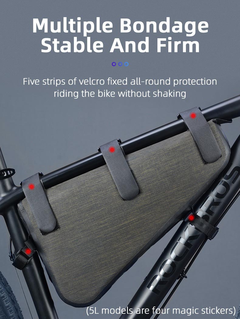 Bicycle Bag  Large Capacity Triangular Frame Waterproof Top Tube  Saddle Bag - Bicycle Bag - 3