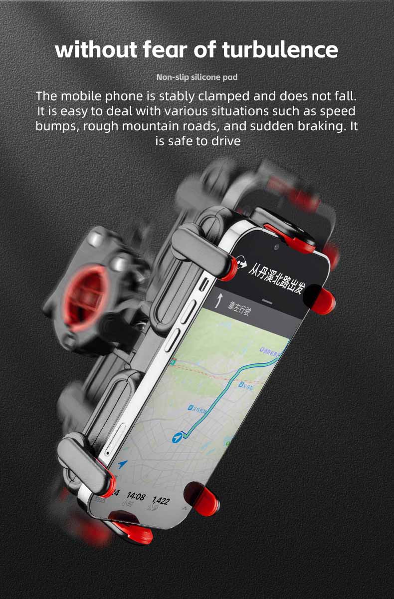 Ρυθμιζόμενη θήκη τηλεφώνου για κλιπ τιμονιού βάσης ποδηλάτου για σκούτερ ποδηλάτου