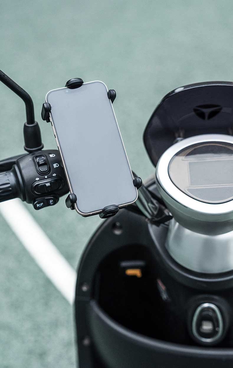 Dudukan Ponsel Dapat Disesuaikan untuk Klip Stang Dudukan Sepeda untuk Skuter Sepeda