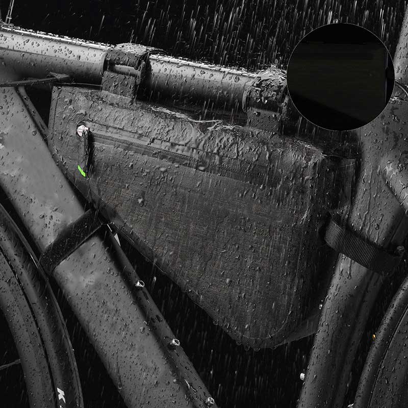 Bicycle Bag  Large Capacity Triangular Frame Waterproof Top Tube  Saddle Bag - Bicycle Bag - 5
