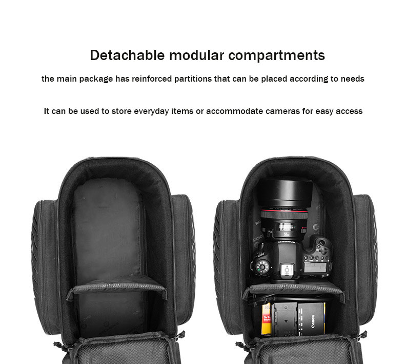 Bicycle Bag Storage  Luggage Saddle Shoulder Bag 13L Maximum Capacity - Bicycle Bag - 2