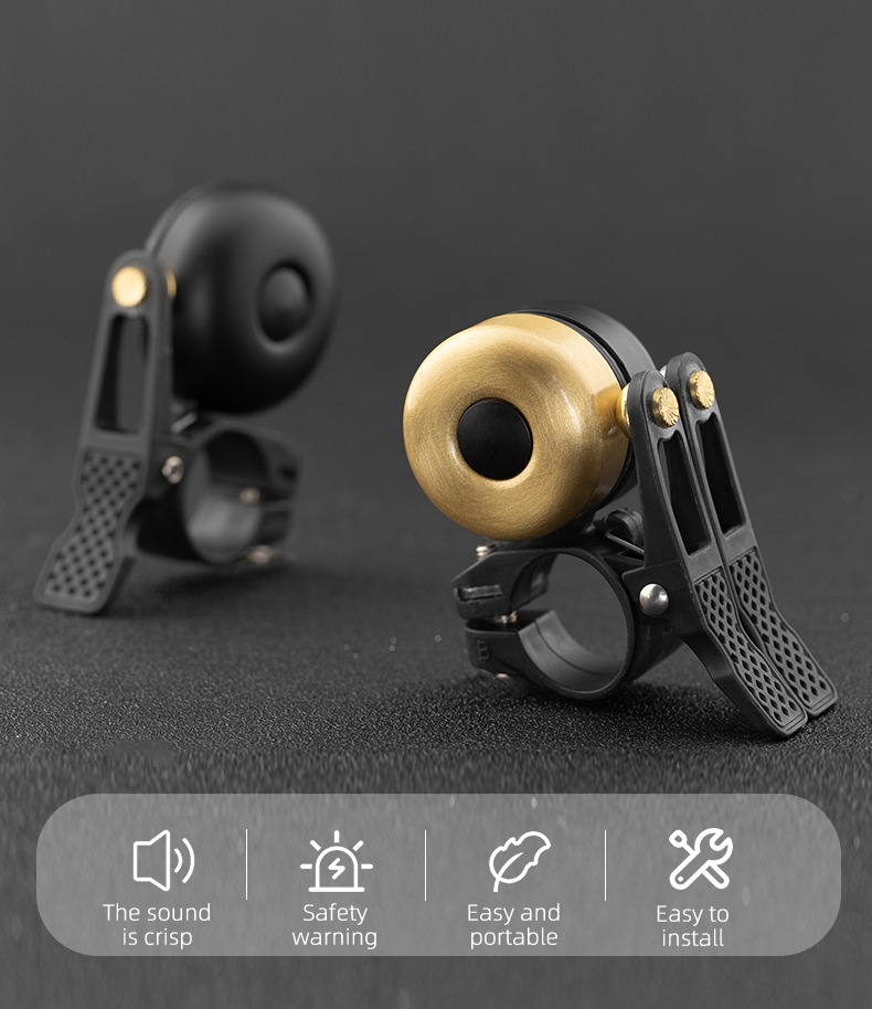 Bicycle Bell Safety Warning Alarm Horn Classical 2 Voice Small Portable Ring - Bike Bell & Horn - 3