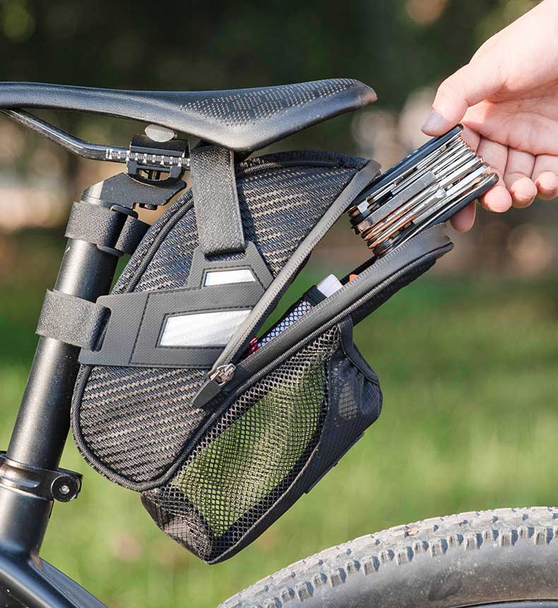 Bicycle Frame Bag Waterproof Storage Bag Under Seat Pack for Mountain Road