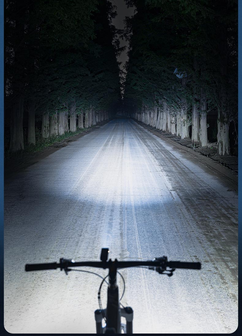 Bicycle Front Light Night Riding High Beam Flashlight USB Charging Rainproof - Bicycle Lights - 12