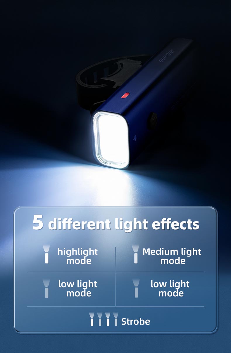 Bicycle Front Light Night Riding High Beam Flashlight USB Charging Rainproof - Bicycle Lights - 10