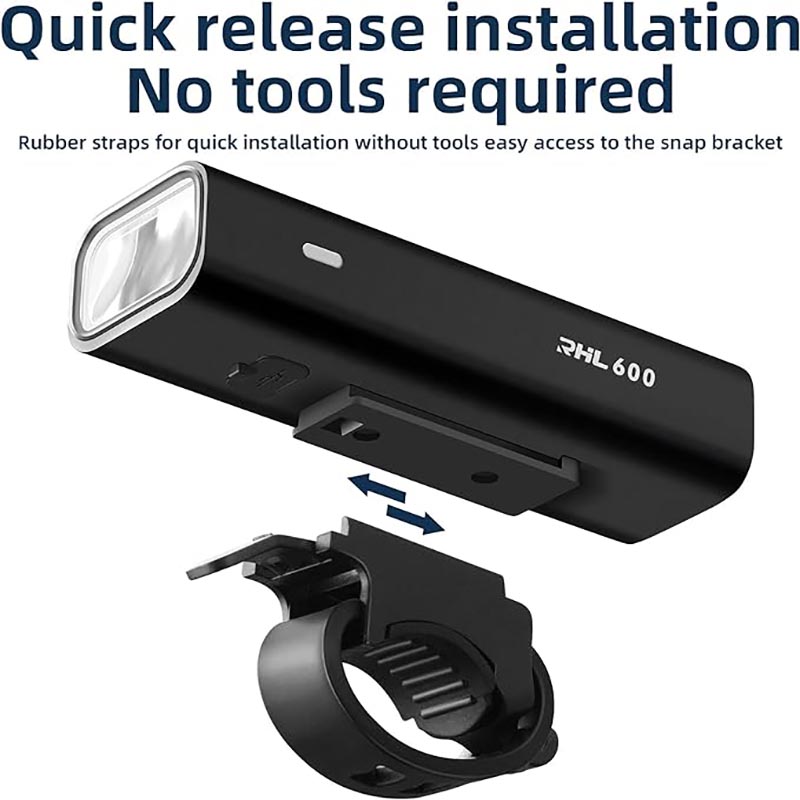 Bicycle Led Light 2600mAh High-Capacity Rechargeable IPX6 Waterproof - Bicycle Lights - 1