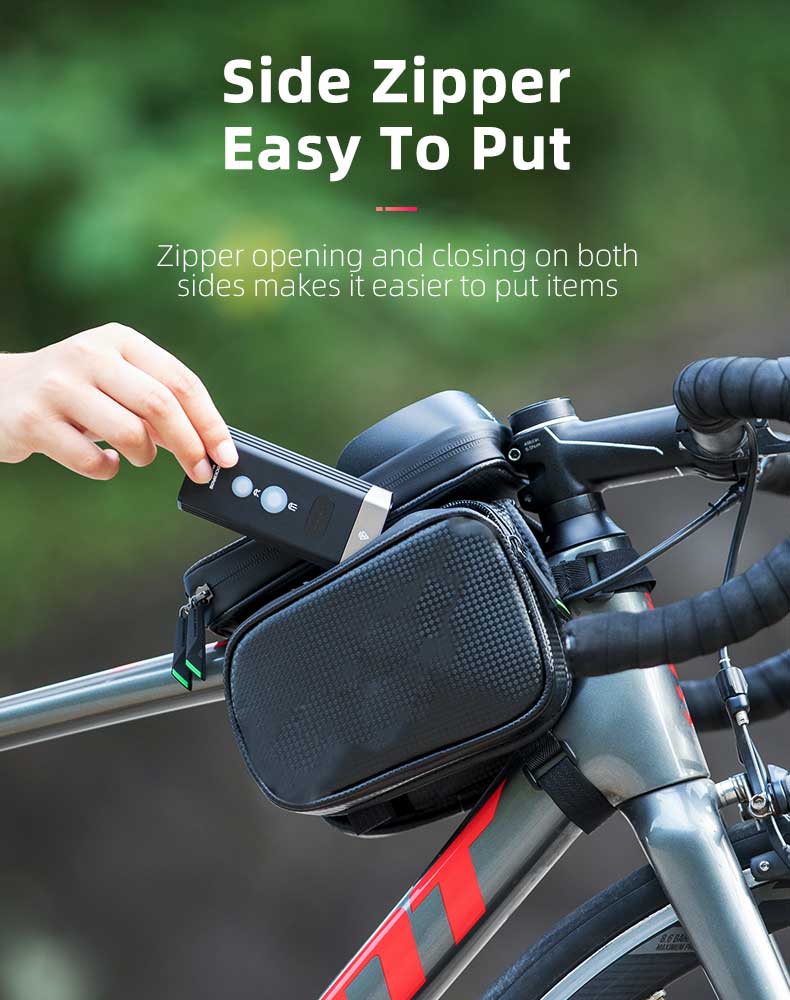 Bicycle Rack Bag Waterproof Top Tube Phone Bag Touch Screen Bicycle Pouch