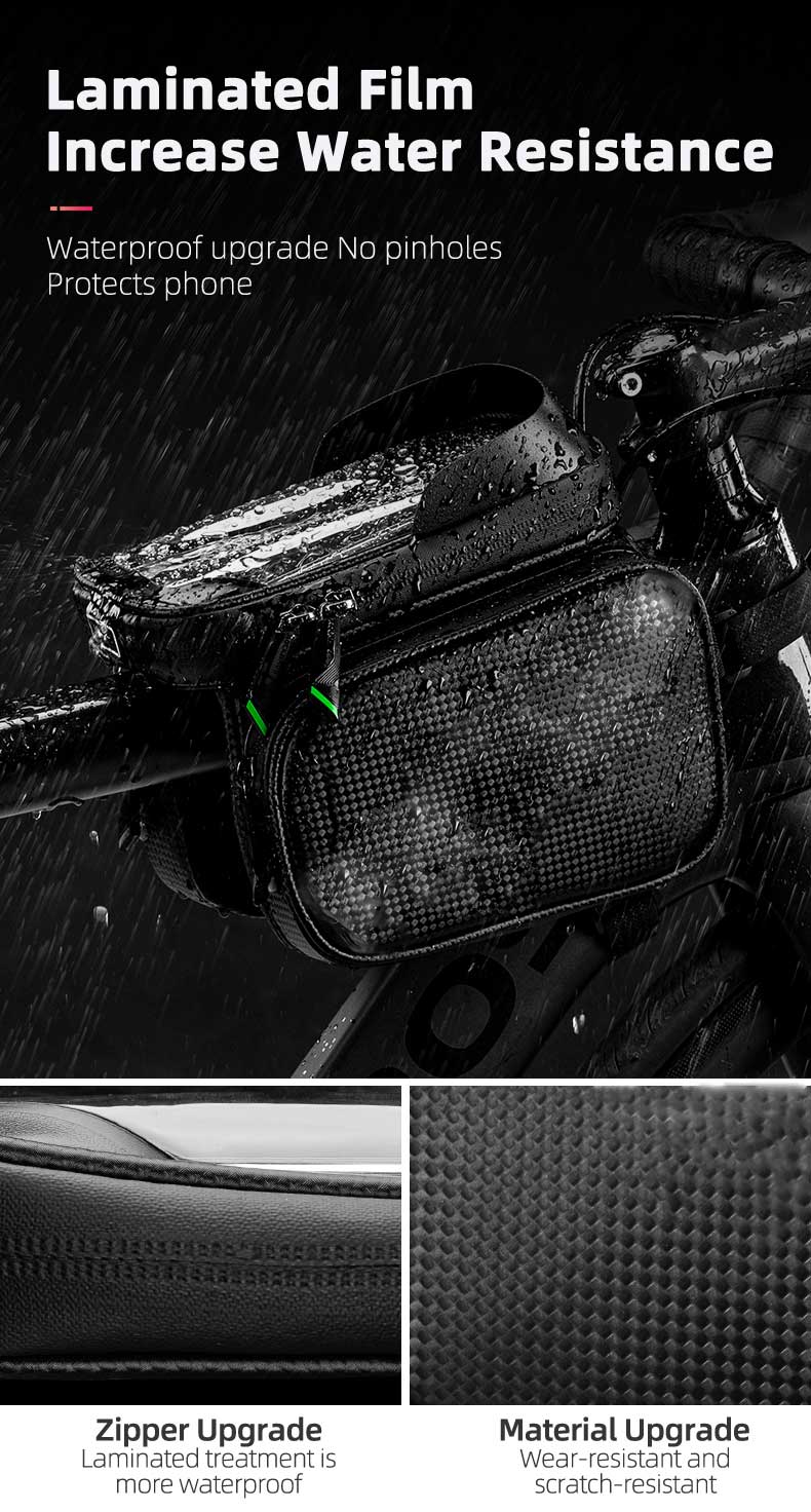 Bicycle Rack Bag Waterproof Top Tube Phone Bag Touch Screen Bicycle Pouch - Bicycle Bag - 8