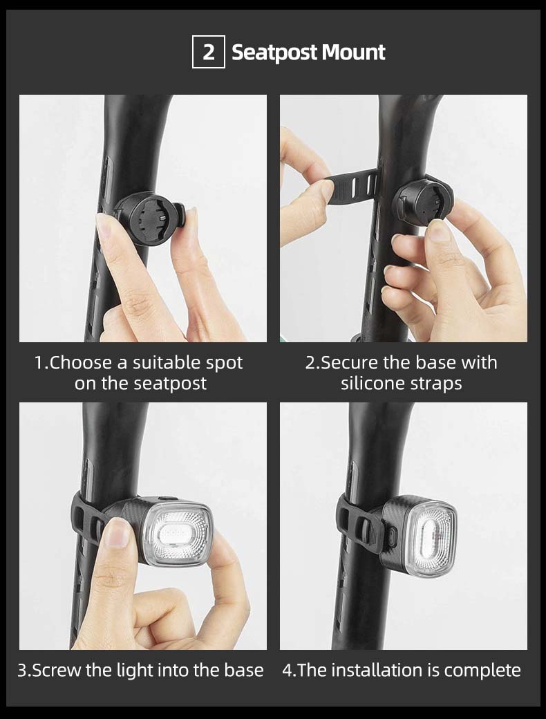 Bicycle Safety Lights Intelligent Sensing Brake Night Riding Tail Light - Bicycle Lights - 14