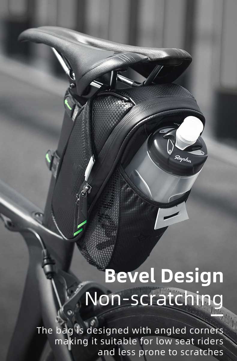 Bicycle Seat Bag With Water Bottle Pouch Waterproof Bike Bags Storage 1L - Bicycle Bag - 1
