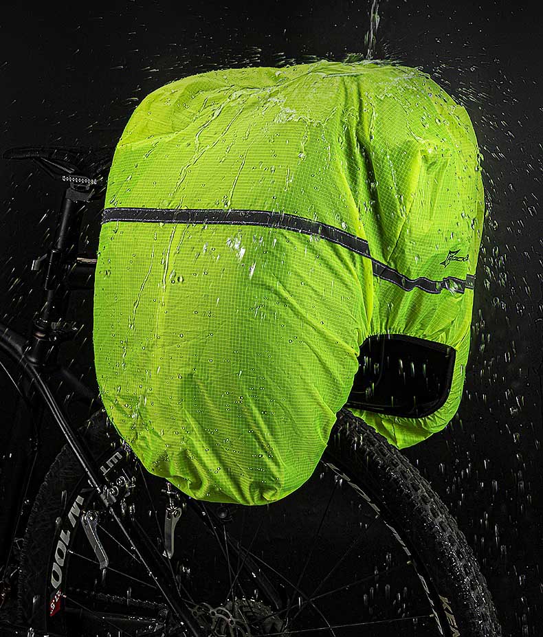 Bicycle Trunk Bag Waterproof Carbon Leather Bicycle Rear Seat Cargo Pack - Bag - 11