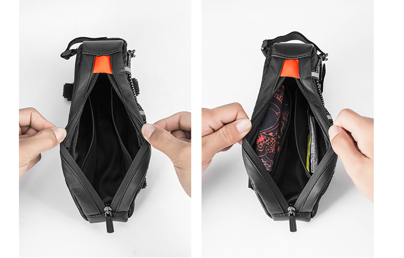 Borsa di tela frontale di bicicletta Borsa di tubu superiore per manubri Accessori di bikepacking