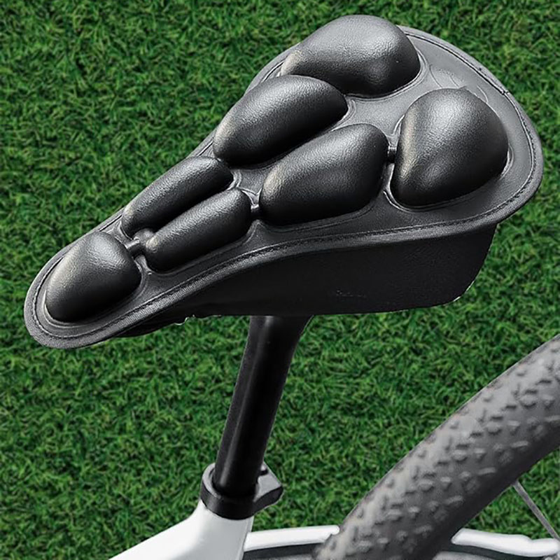 Bike Cushion Seat Cover Waterproof Inflatable 3D Cushion Shock Absorption සුවපහසු