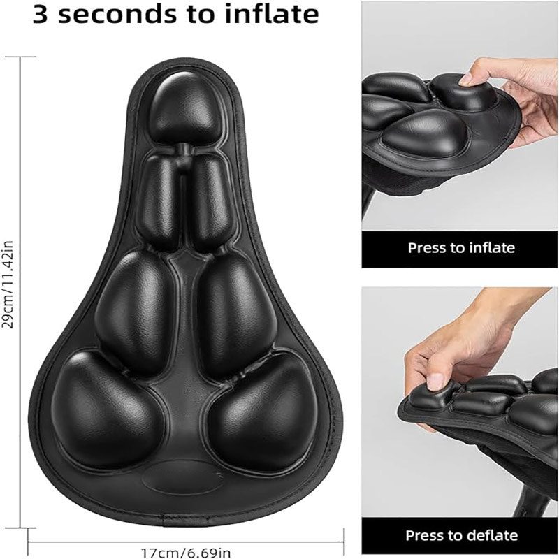 Panutup Kursi Bantal Sapédah Waterproof Inflatable 3D Cushion Shock Nyerep Nyaman