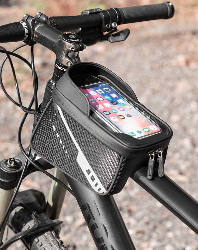 Bike Phone Front Frame Bag Top Tube Bicycle Handlebar Bag - Bicycle Bag - 4