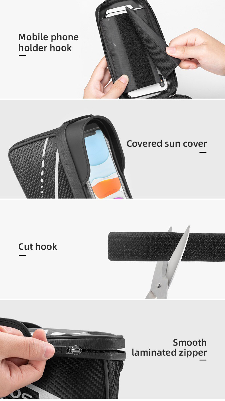 Bike Phone Front Frame Bag Top Tube Bicycle Handlebar Bag - Bicycle Bag - 10