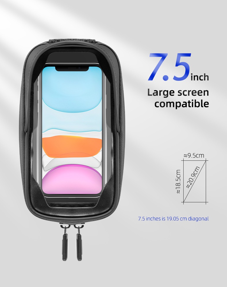 Bike Phone Front Frame Bag Top Tube Bicycle Handlebar Bag - Bicycle Bag - 7