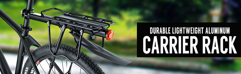 Bike Rack 110-165 lbs Capacity Universal Bike Carrier Rack with Fender Quick Release - Bike Rack - 1