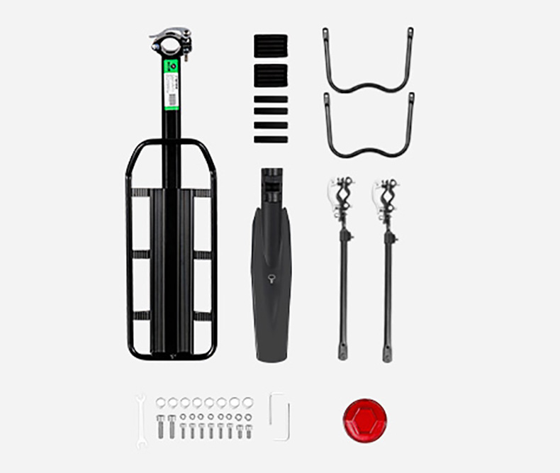 Bike Rack 110-165 lbs Capacity Universal Bike Carrier Rack with Fender Quick Release - Bike Rack - 2