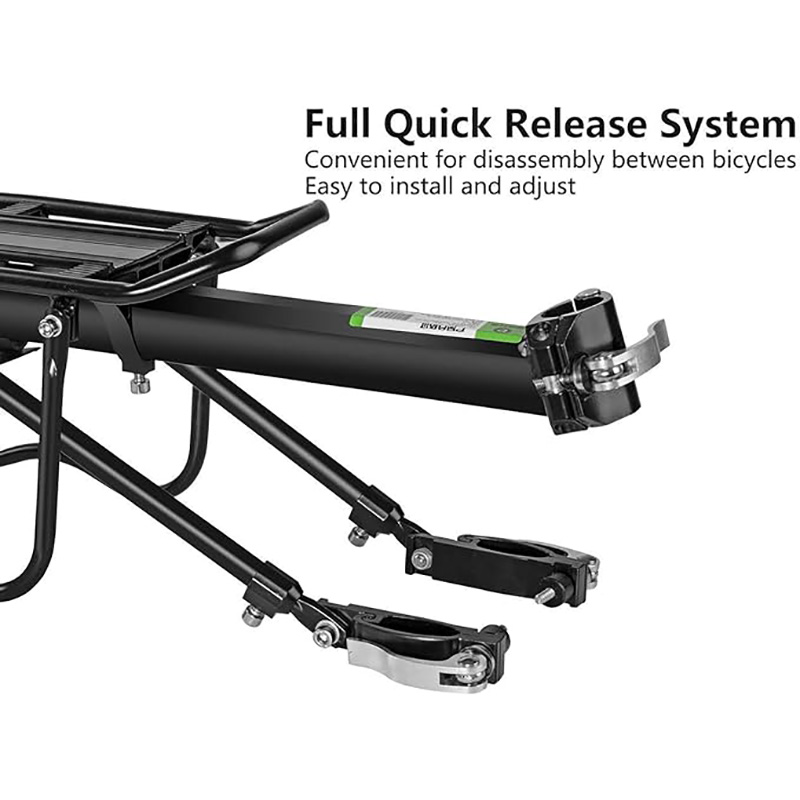 Rack de bicicleta com capacidade de 110-165 lbs Suporte universal para transporte de bicicletas com liberação rápida do pára-choque