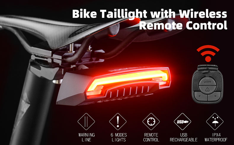 Brake Bicycle Light Rechargeable USB Warning Light for Night Riding Safety - Bicycle Lights - 1