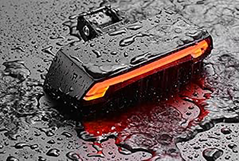 Brake Bicycle Light Rechargeable USB Warning Light for Night Riding Safety - Bicycle Lights - 3
