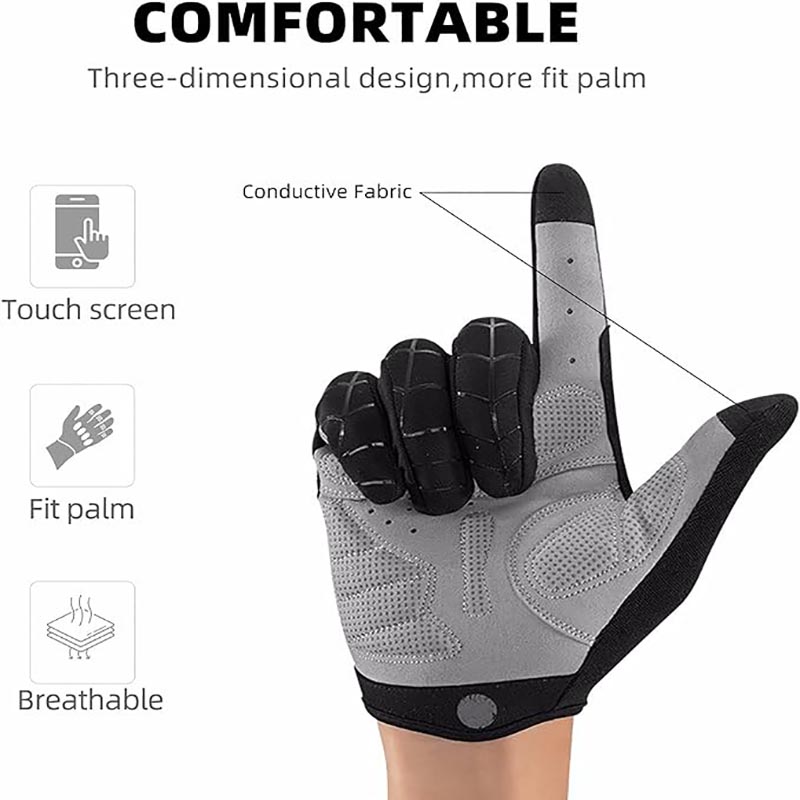 Breathable Cycling Gloves Men Mountain SBR Pad Anti-Slip Sports Gloves