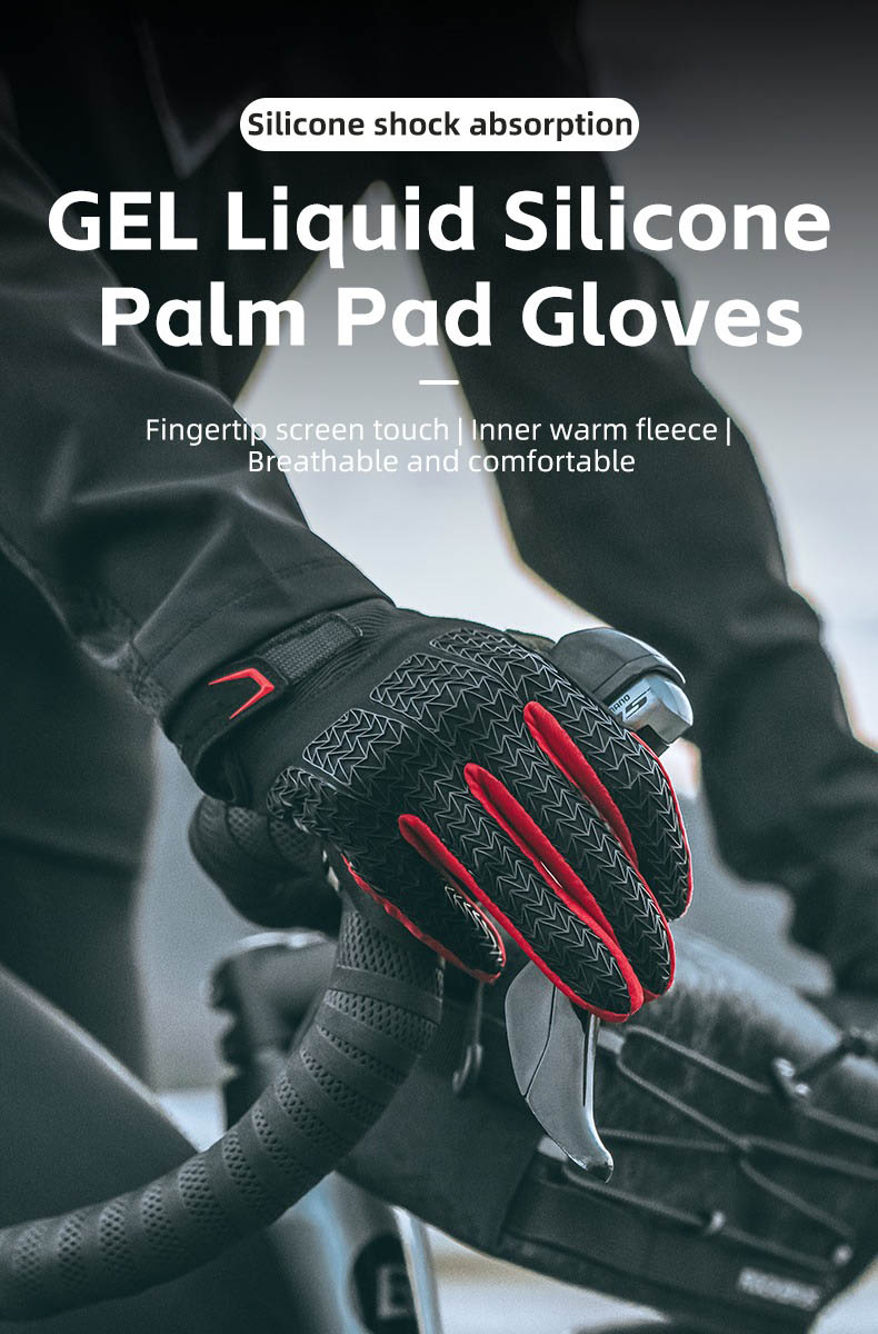 Breathable Shock-Absorbing Cycling Gloves Spiderweb Design - Glove - 2