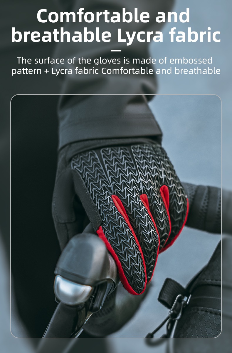 Breathable Shock-Absorbing Cycling Gloves Spiderweb Design - Glove - 4