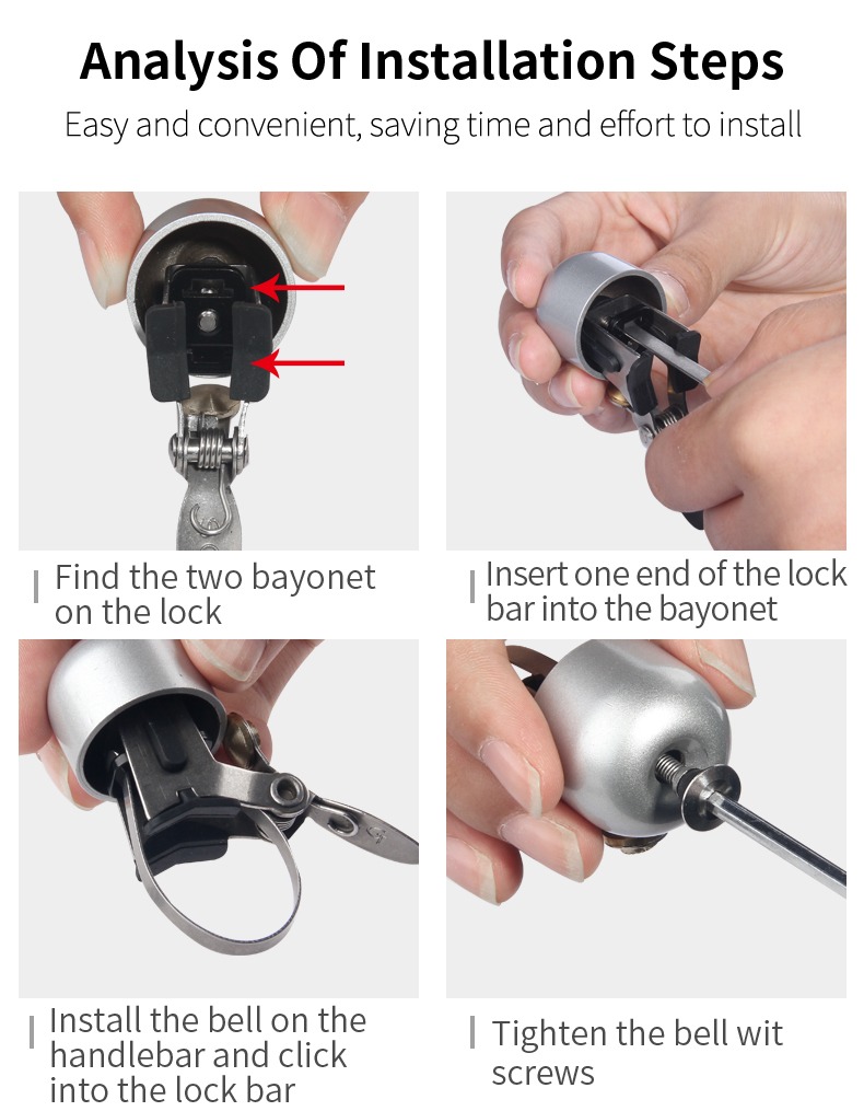 Classic Bicycle Bells with Loud Sound for Road Mountain Bike Handlebars Adults - Bike Bell & Horn - 9