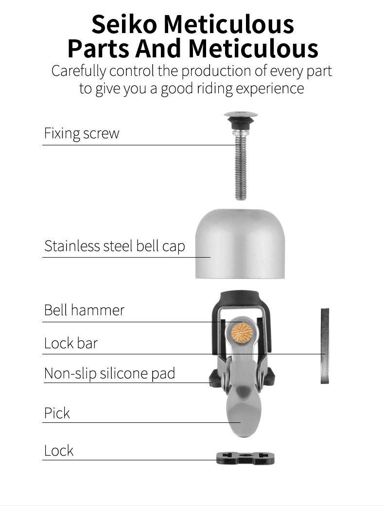 Classic Bicycle Bells with Loud Sound for Road Mountain Bike Handlebars Adults - Bike Bell & Horn - 6