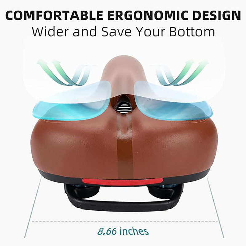 Comfort Wide Gel Bike Seat Cover Replacement Breathable Waterproof Padded Bicycle Saddle 