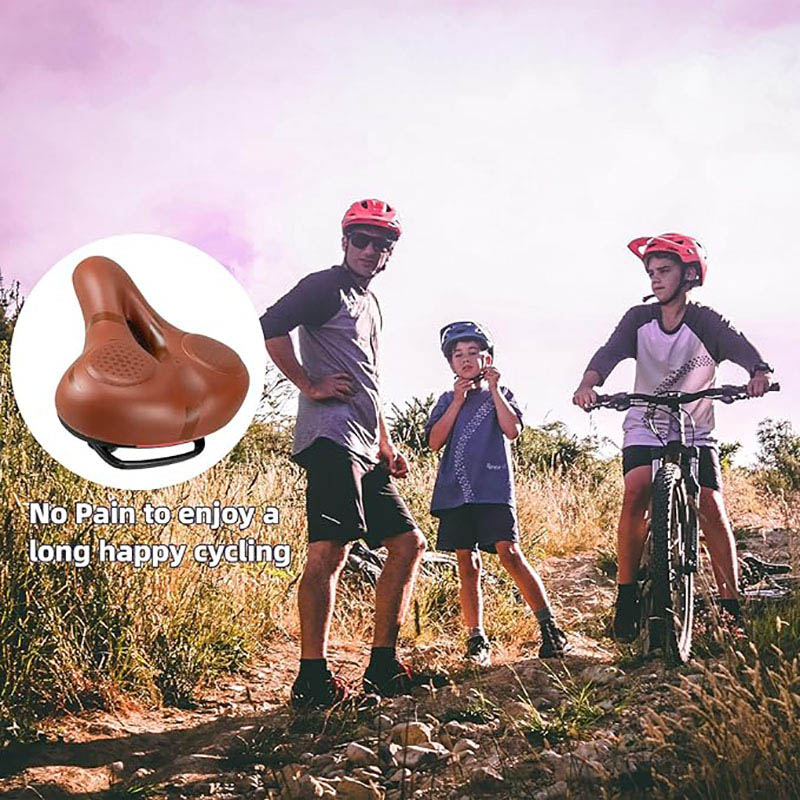Comfort Wide Gel Bike Seat Cover Replacement Breathable Waterproof Padded Bicycle Saddle - Cushion and Cushion Cover - 8