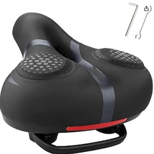 Comfort Wide Gel Bike Seat Cover Replacement Andningsbar vattentät vadderad cykelsadel