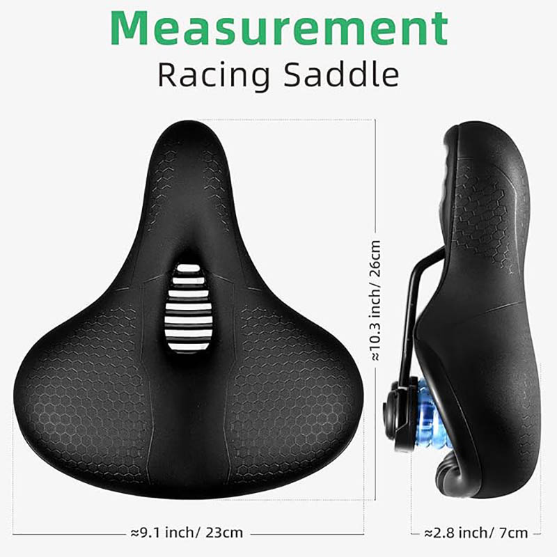 Հարմարավետ Bike Seat Cushion Memory Foam Bike Saddle Անջրանցիկ քաղաքային MTB Racing հեծանիվների համար