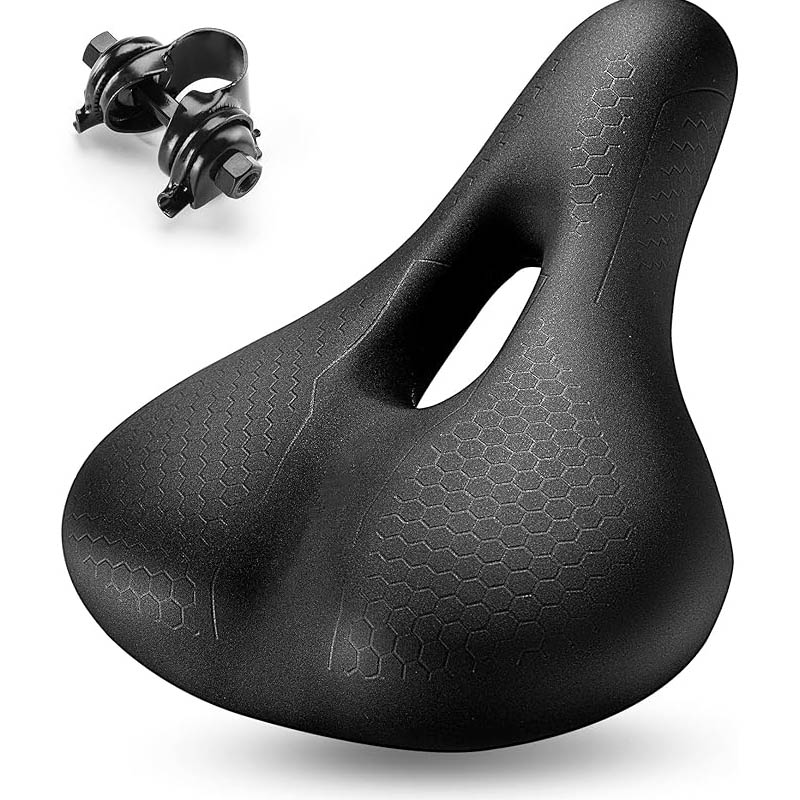 Հարմարավետ Bike Seat Cushion Memory Foam Bike Saddle Անջրանցիկ քաղաքային MTB Racing հեծանիվների համար