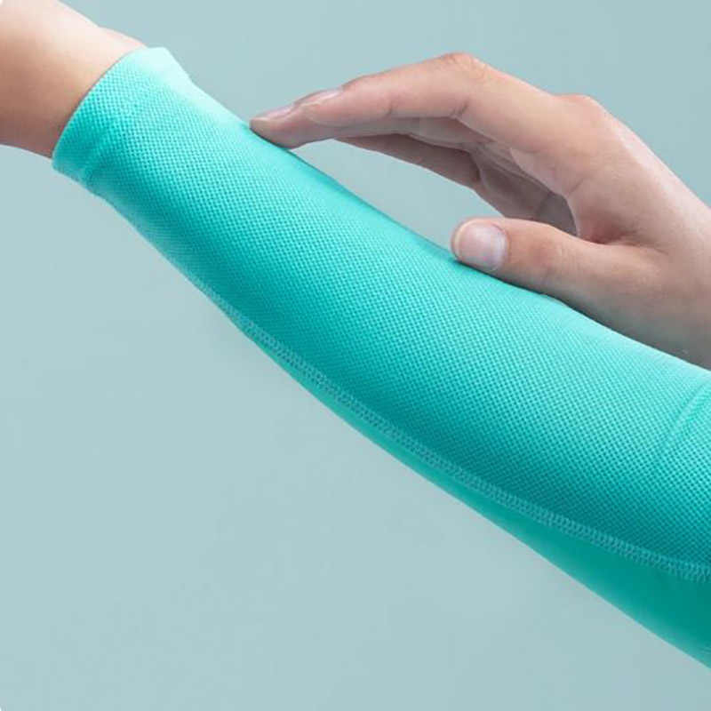 سائيڪل بازو بازو مخالف UV رننگ UV سج تحفظ ڪف ڪپڙا