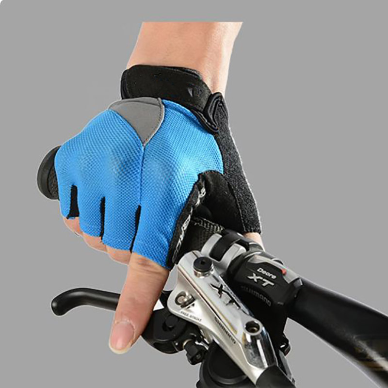 Cycling Gloves Non-Slip Breathable Mtb Summer Short Half Finger Sport Gloves