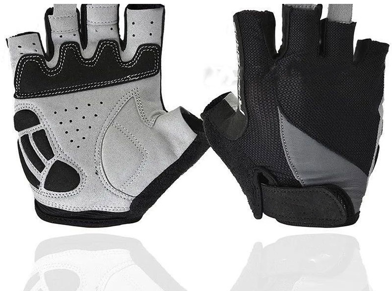 Cyklistické rukavice Protiskluzové prodyšné MTB letní krátké poloprstové sportovní rukavice