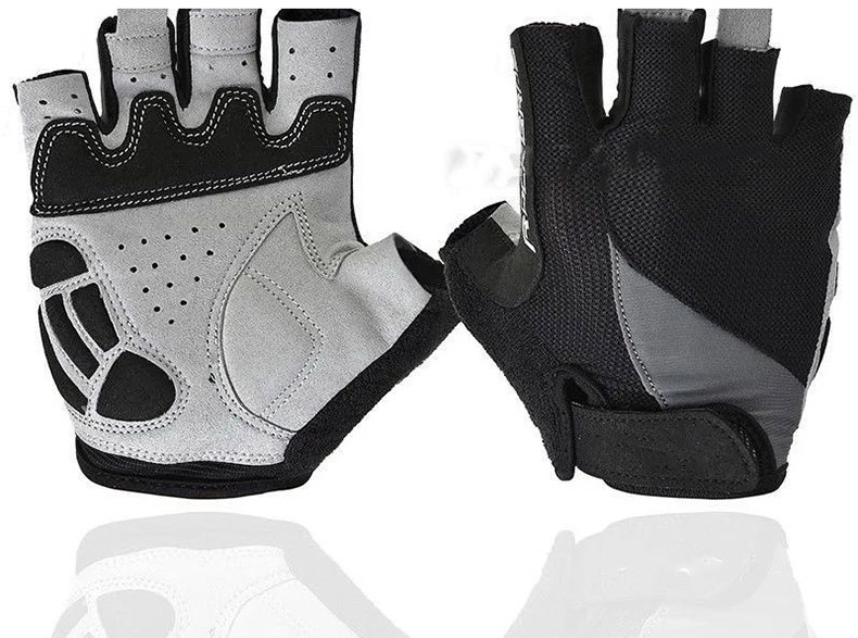 Cycling Gloves Non-Slip Breathable Mtb Summer Short Half Finger Sport Gloves - Glove - 5