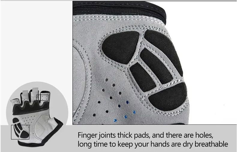 Cycling Gloves Non-Slip Breathable Mtb Summer Short Half Finger Sport Gloves 