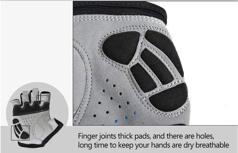 Cycling Gloves Non-Slip Breathable Mtb Summer Short Half Finger Sport Gloves - Glove - 8