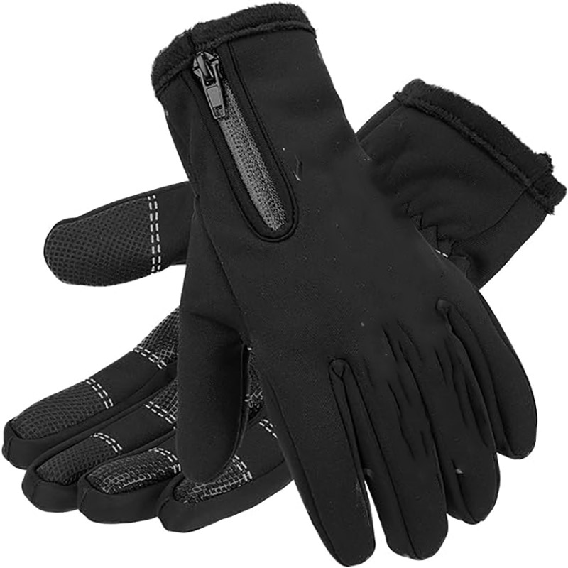 Cycling Winter Gloves Water Resistant Touch Screen Gloves Shock-Absorbing Full Finger