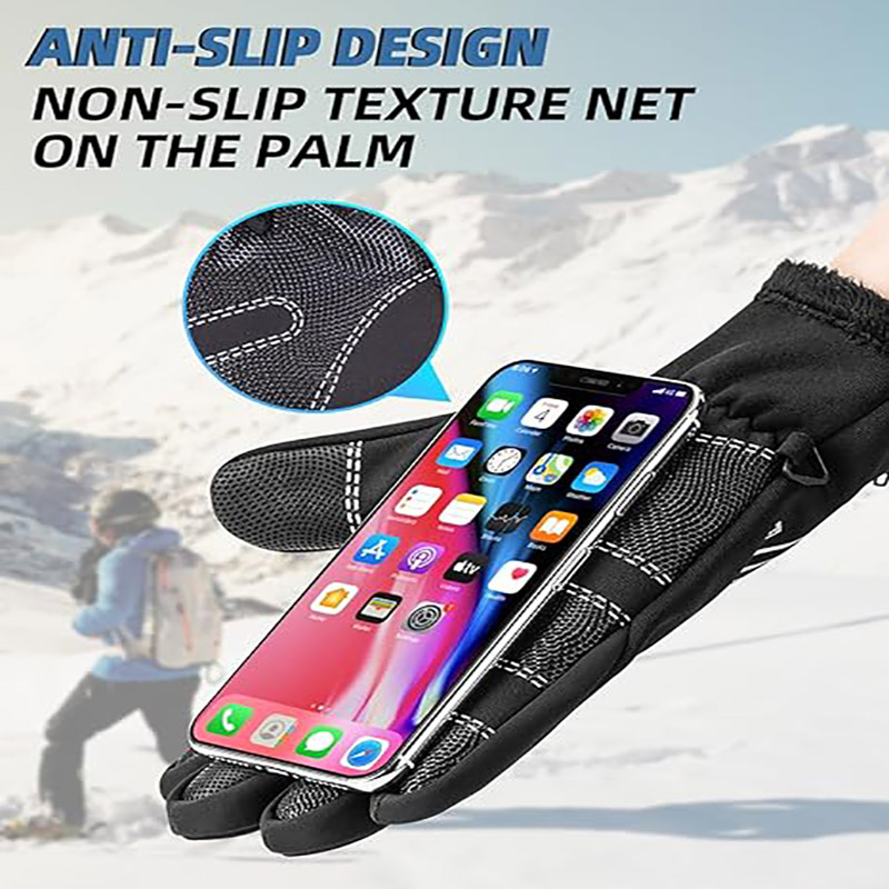 Cycling Winter Gloves Water Resistant Touch Screen Gloves Shock-Absorbing Full Finger - Glove - 4