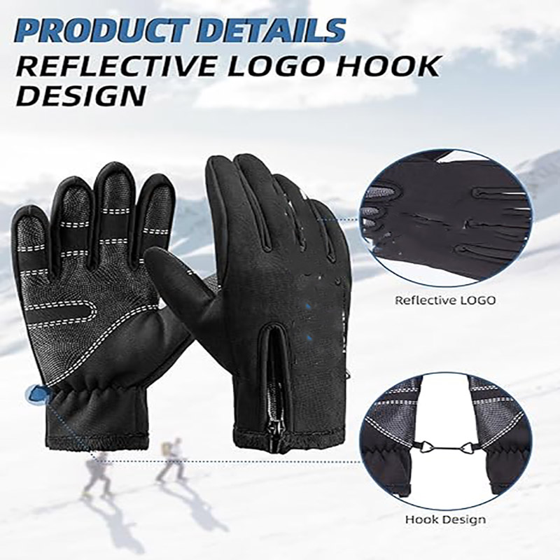 Cycling Winter Gloves Water Resistant Touch Screen Gloves Shock-Absorbing Full Finger - Glove - 1