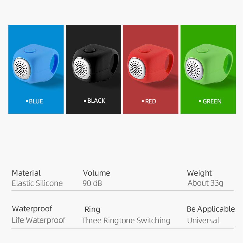 Electric Bike Horn 90 dB Electra Bike Bell Loud Bike Horn Electronic for Adults Kids - Bike Bell & Horn - 2