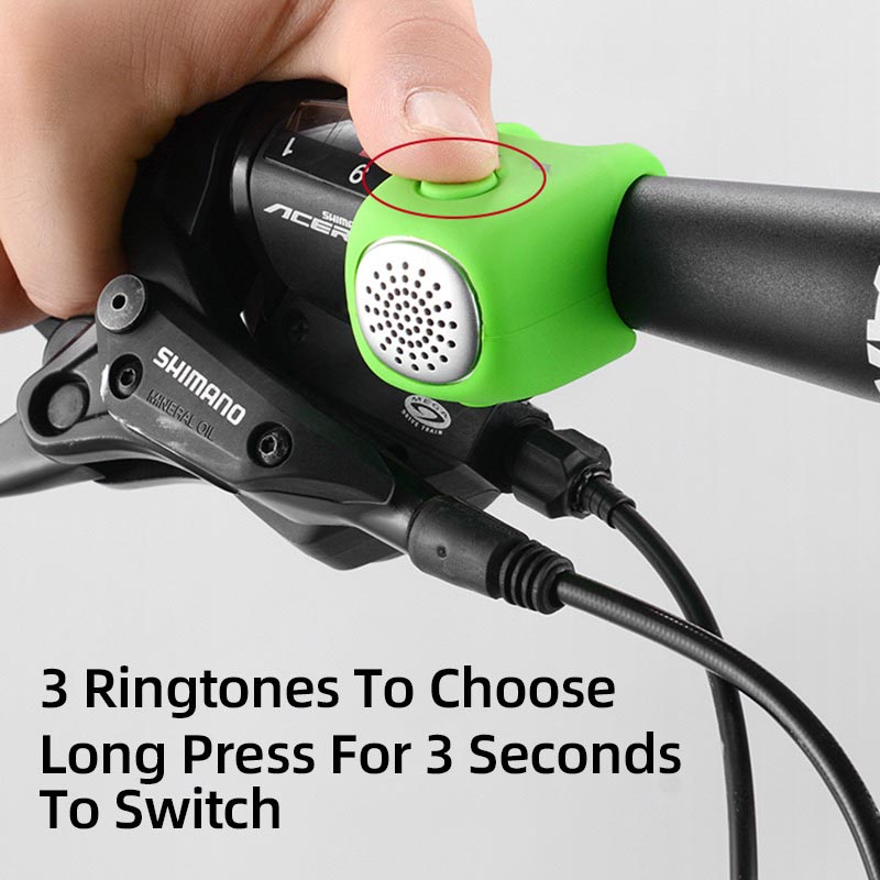 Electric Bike Horn 90 dB Electra Bike Bell Loud Bike Horn Electronic for Adults Kids - Bike Bell & Horn - 10
